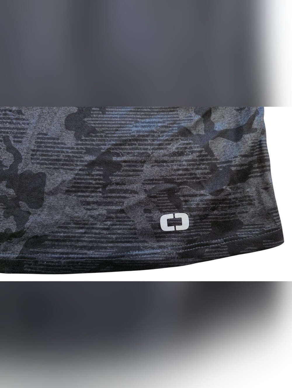 OGIO Large Black and Gray Camouflage High Neck Workout Racerback Tank Top - Picture 4 of 6